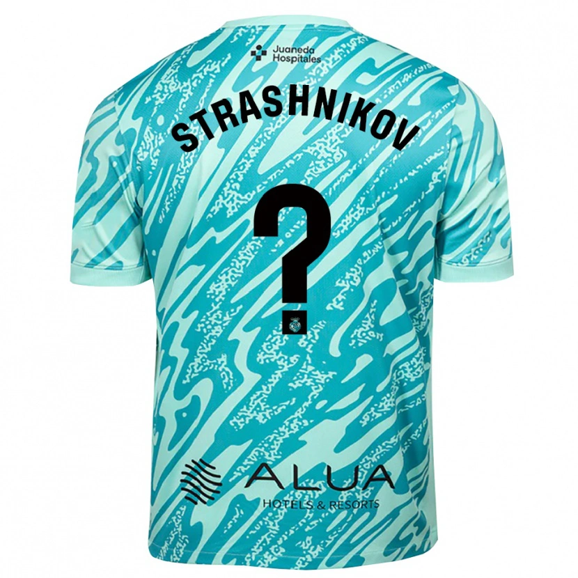 Danxen Hombre Camiseta Nikolay Strashnikov #0 Cian Negro Portero Equipación 2025/26 La Camisa