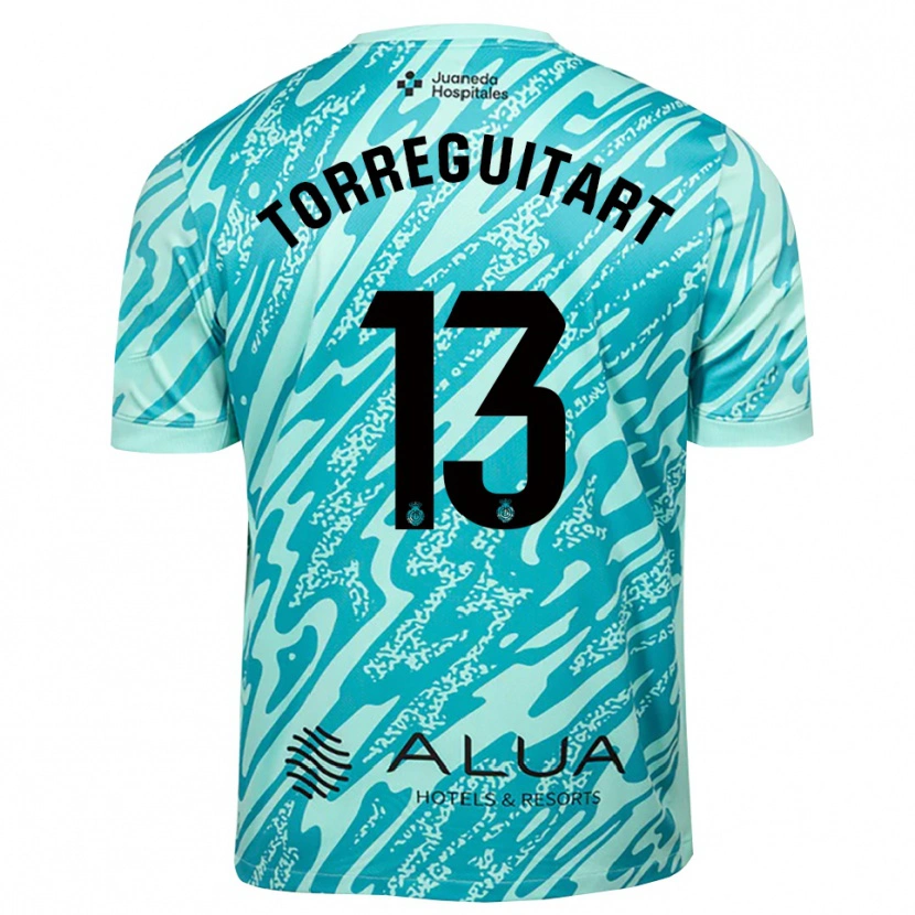 Danxen Hombre Camiseta Nil Torreguitart #13 Cian Negro Portero Equipación 2025/26 La Camisa
