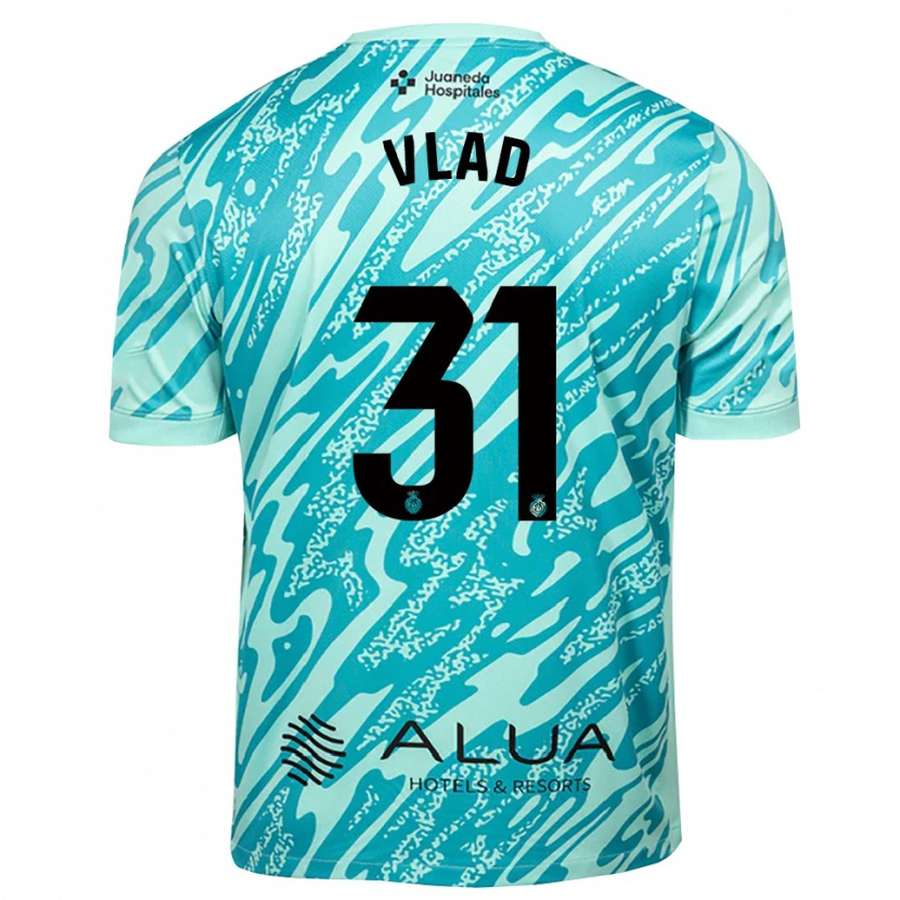 Danxen Hombre Camiseta Rares Vlad #31 Cian Negro Portero Equipación 2025/26 La Camisa