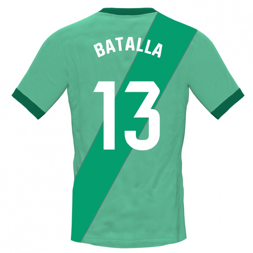 Danxen Hombre Camiseta Augusto Batalla #13 Verde Negro Portero Equipación 2025/26 La Camisa