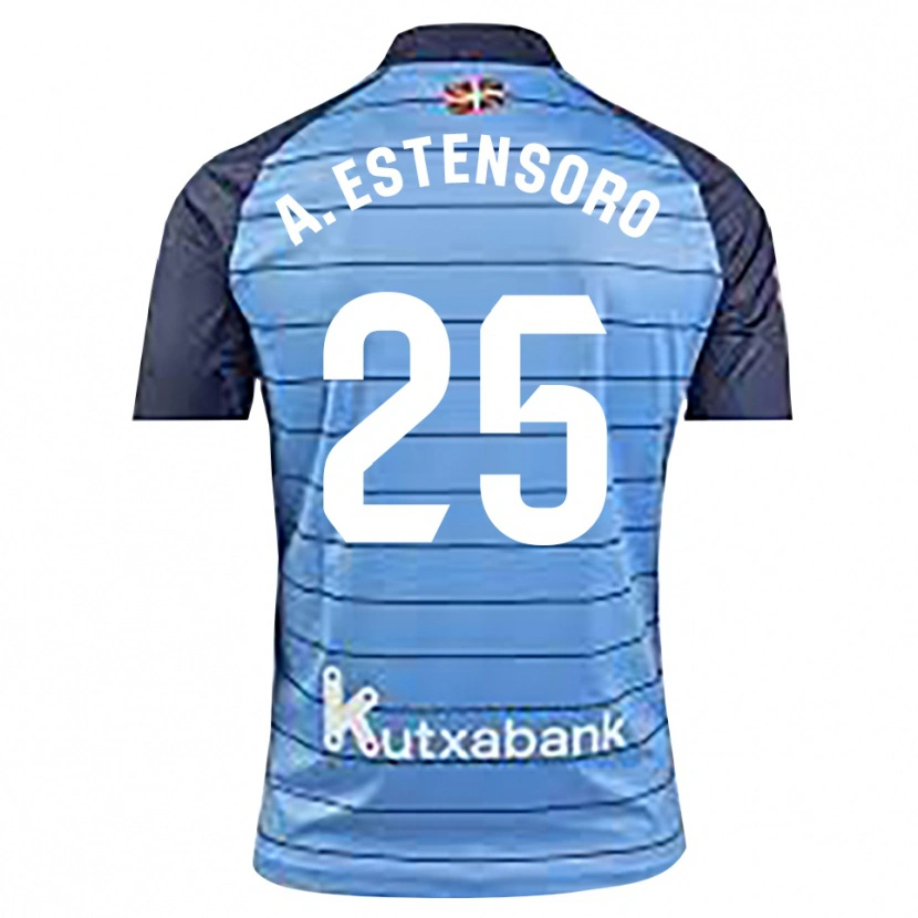 Danxen Hombre Camiseta Alazne Estensoro #25 Azul Marino Portero Equipación 2025/26 La Camisa