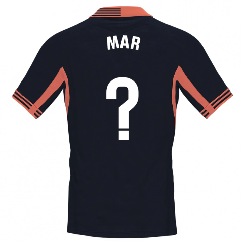 Danxen Hombre Camiseta Mar Segarra Casanova #0 Negro Blanco Naranja Portero Equipación 2025/26 La Camisa