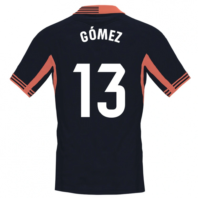 Danxen Hombre Camiseta Rubén Gómez #13 Negro Blanco Naranja Portero Equipación 2025/26 La Camisa
