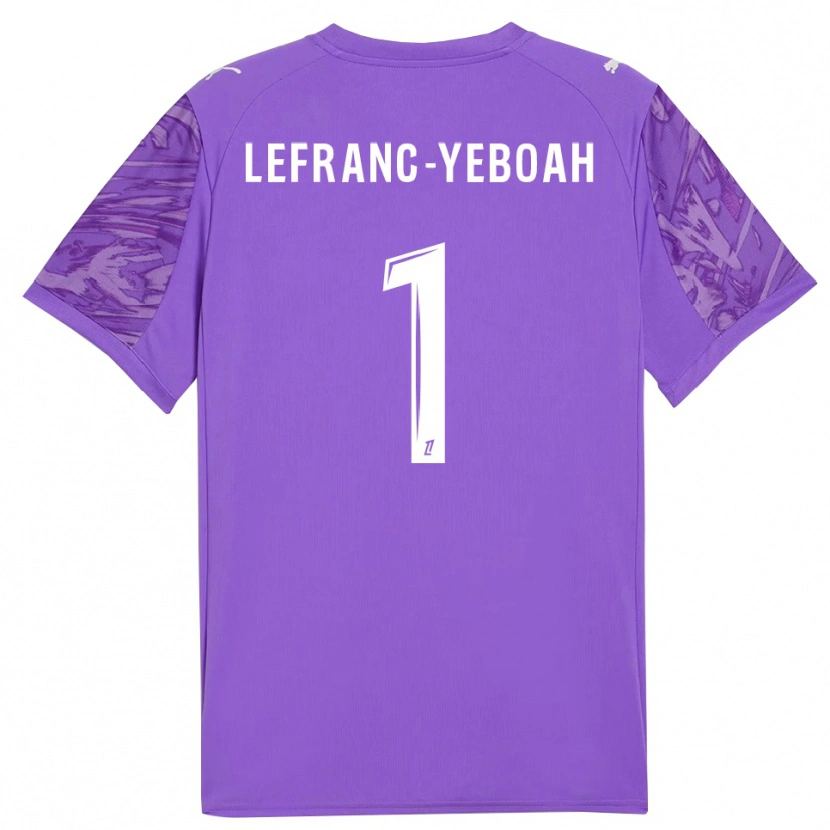 Danxen Hombre Camiseta Daïvy Lefranc-Yeboah #1 Blanco Lilo Portero Equipación 2025/26 La Camisa