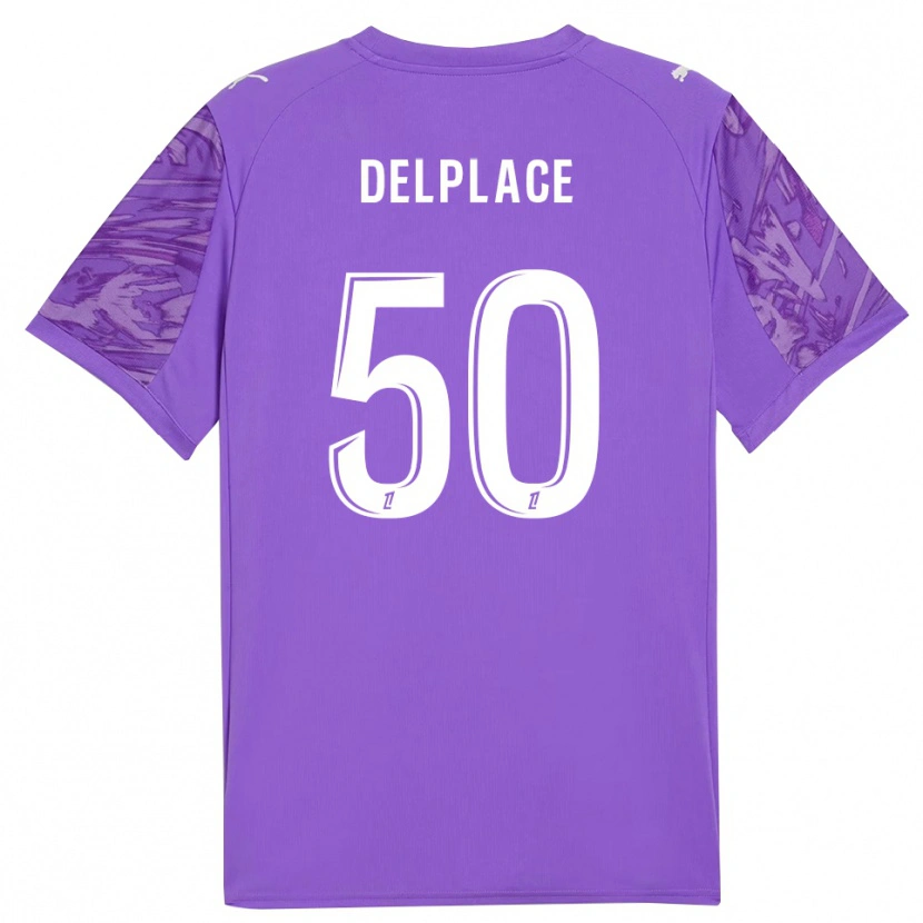 Danxen Hombre Camiseta Adam Delplace #50 Blanco Lilo Portero Equipación 2025/26 La Camisa