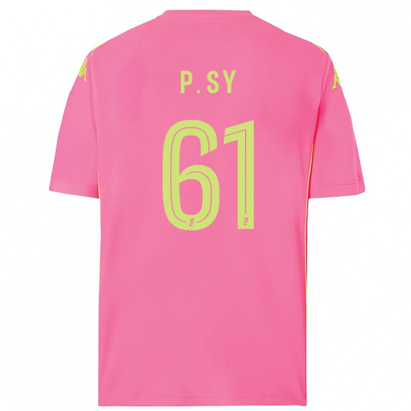 Danxen Hombre Camiseta Pape Sy #61 Rosa Caliente Portero Equipación 2025/26 La Camisa