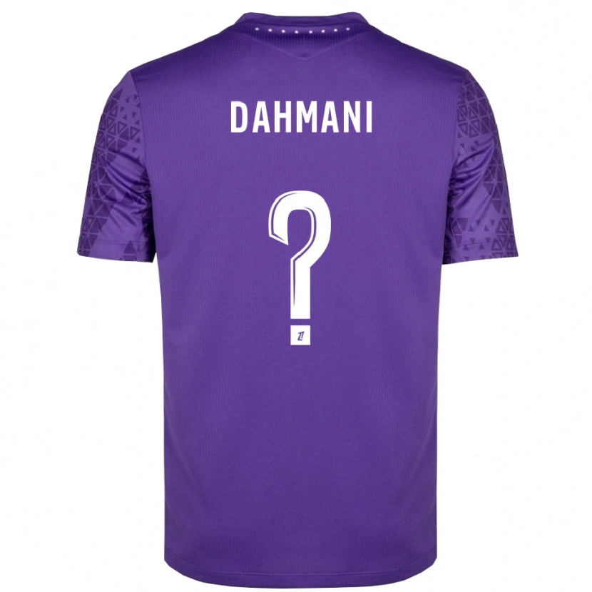 Danxen Hombre Camiseta Waël Dahmani #0 Morado Blanco Portero Equipación 2025/26 La Camisa