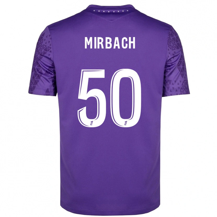 Danxen Hombre Camiseta Alexis Mirbach #50 Morado Blanco Portero Equipación 2025/26 La Camisa