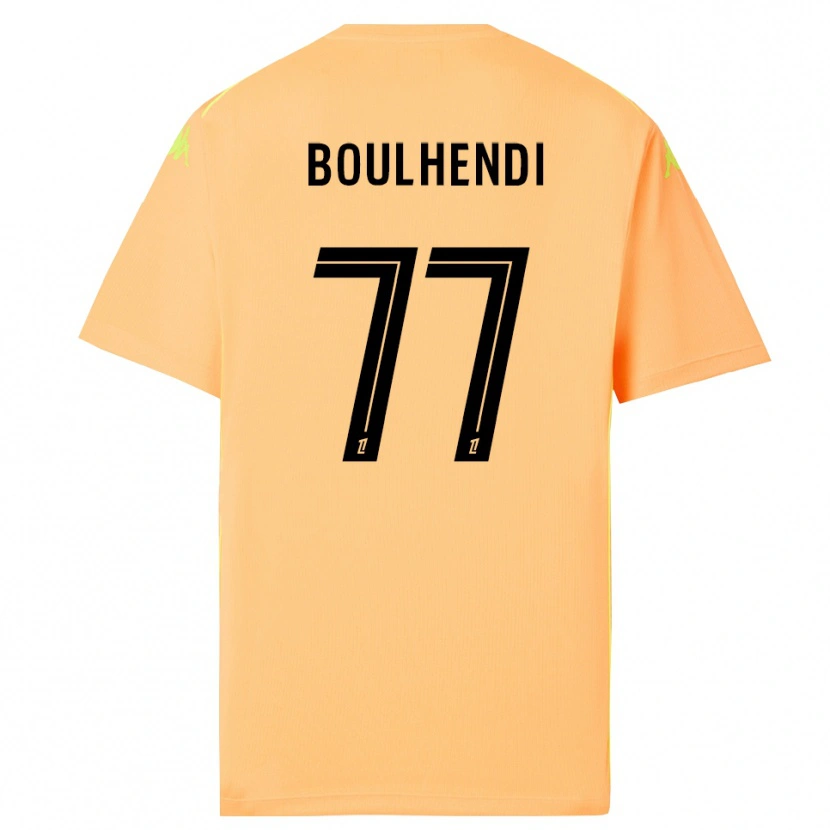 Danxen Hombre Camiseta Teddy Boulhendi #77 Naranja Oscuro Negro Portero Equipación 2025/26 La Camisa