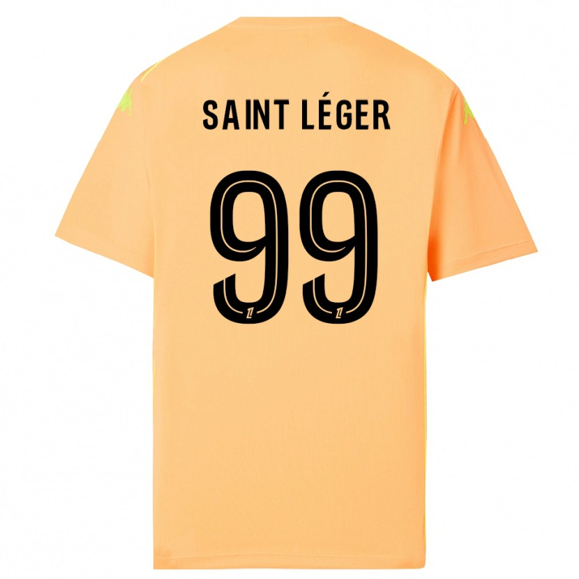 Danxen Hombre Camiseta Maureen Saint Léger #99 Naranja Oscuro Negro Portero Equipación 2025/26 La Camisa