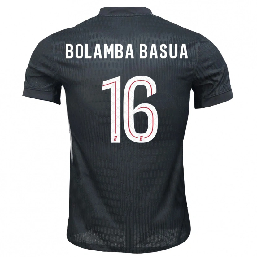 Danxen Hombre Camiseta Kévin Bolamba Basua #16 Gris Oscuro Negro Portero Equipación 2025/26 La Camisa