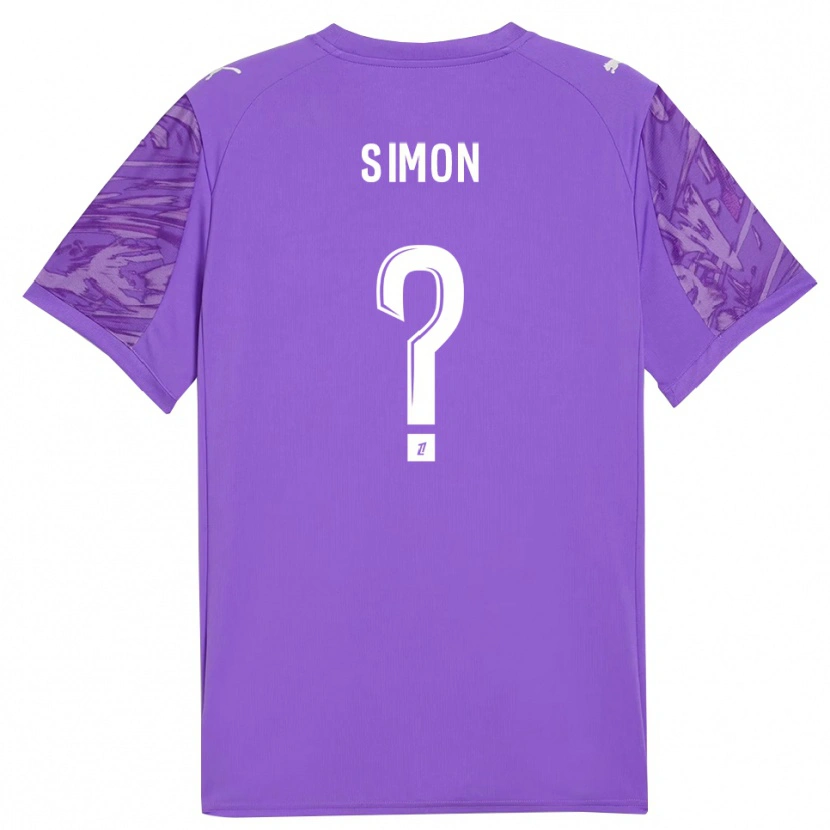 Danxen Hombre Camiseta Jules Simon #0 Blanco Orquídea Portero Equipación 2025/26 La Camisa