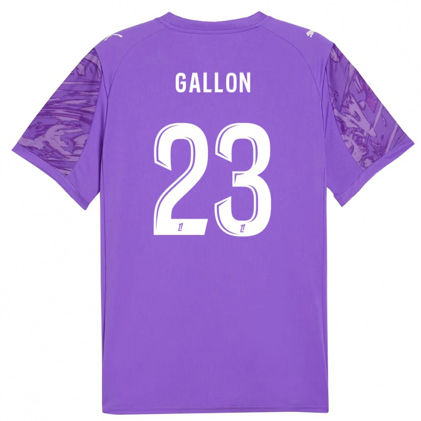 Danxen Hombre Camiseta Gauthier Gallon #23 Blanco Orquídea Portero Equipación 2025/26 La Camisa