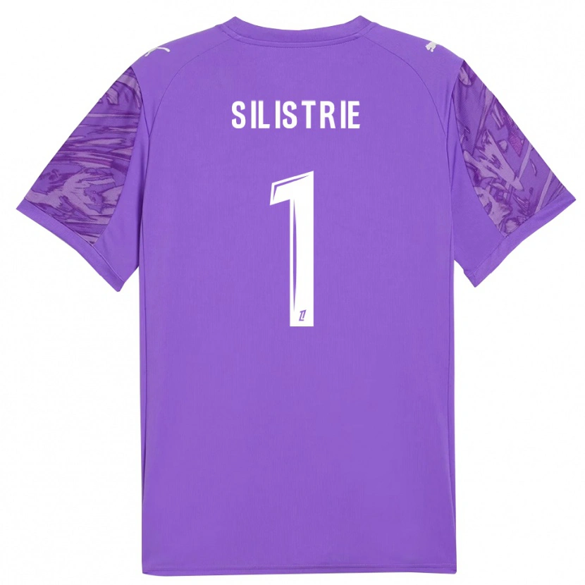 Danxen Hombre Camiseta Mathys Silistrie #1 Blanco Orquídea Portero Equipación 2025/26 La Camisa