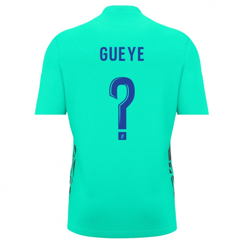Danxen Hombre Camiseta Khady Gueye #0 Azul Aguamarina Portero Equipación 2025/26 La Camisa