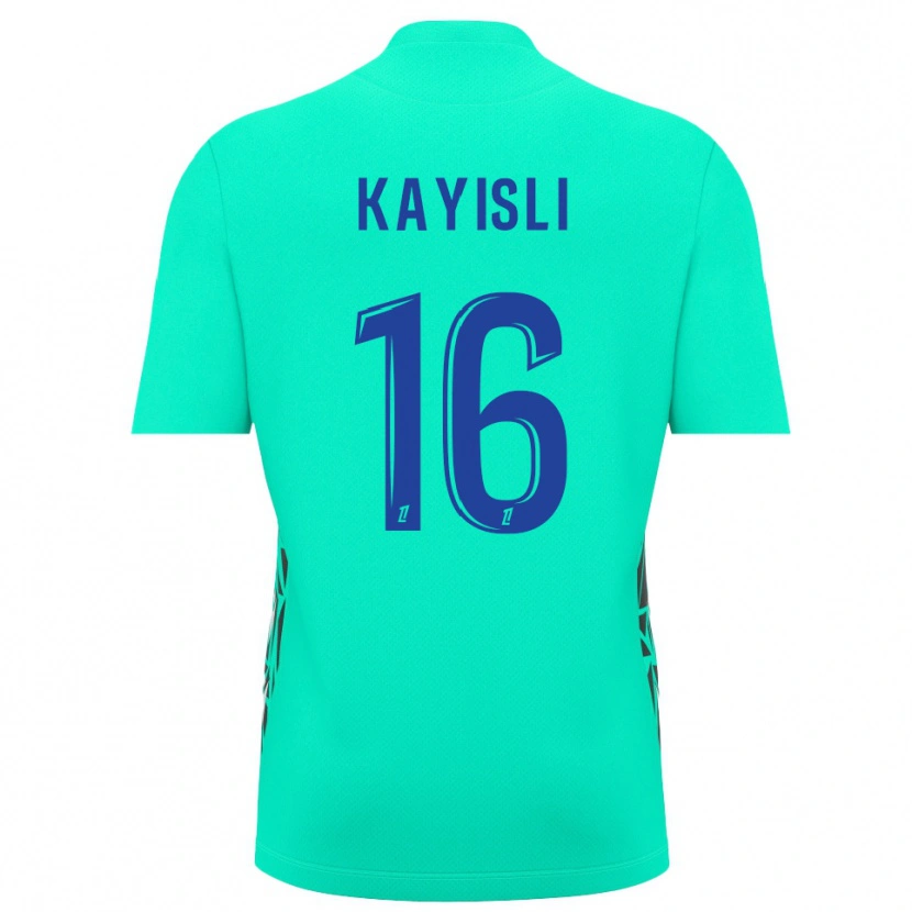 Danxen Hombre Camiseta Mehmet Kayisli #16 Azul Aguamarina Portero Equipación 2025/26 La Camisa