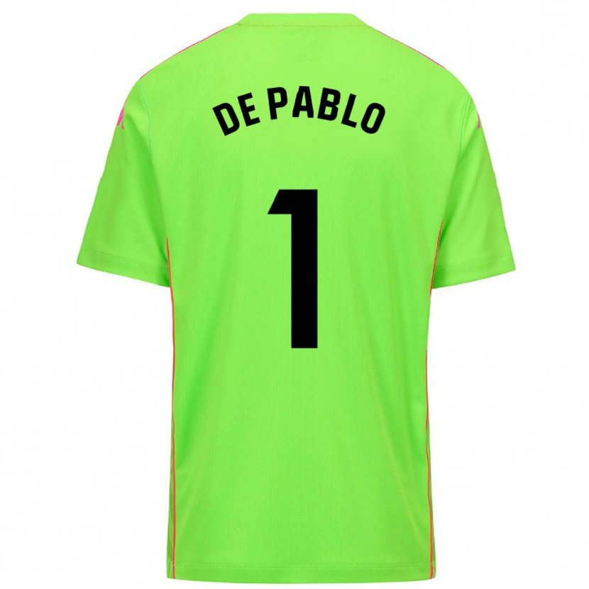 Danxen Hombre Camiseta Álvaro de Pablo #1 Lirme Rosa Profundo Portero Equipación 2025/26 La Camisa