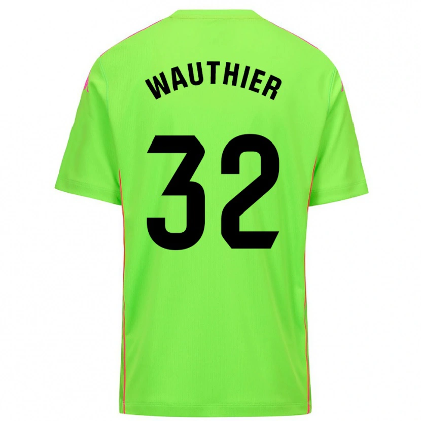 Danxen Hombre Camiseta Hugo Wauthier #32 Lirme Rosa Profundo Portero Equipación 2025/26 La Camisa