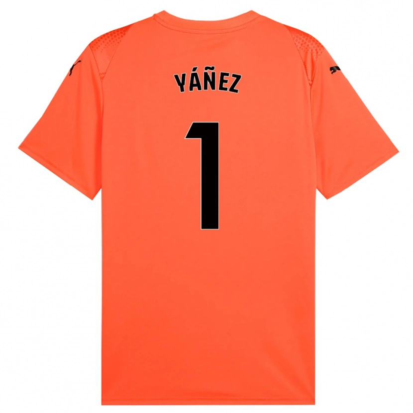 Danxen Hombre Camiseta Rubén Yáñez #1 Rojo Naranja Negro Portero Equipación 2025/26 La Camisa