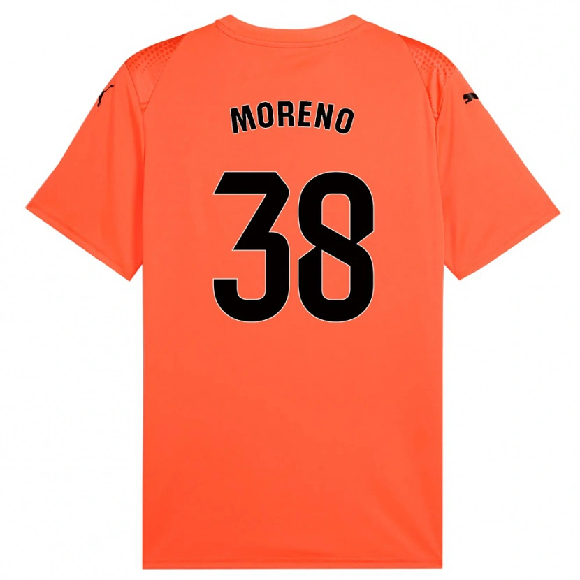 Danxen Hombre Camiseta Gerard Moreno #38 Rojo Naranja Negro Portero Equipación 2025/26 La Camisa