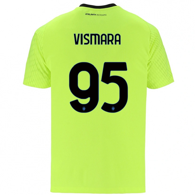Danxen Hombre Camiseta Paolo Vismara #95 Verde Amarillo Rojo Portero Equipación 2025/26 La Camisa