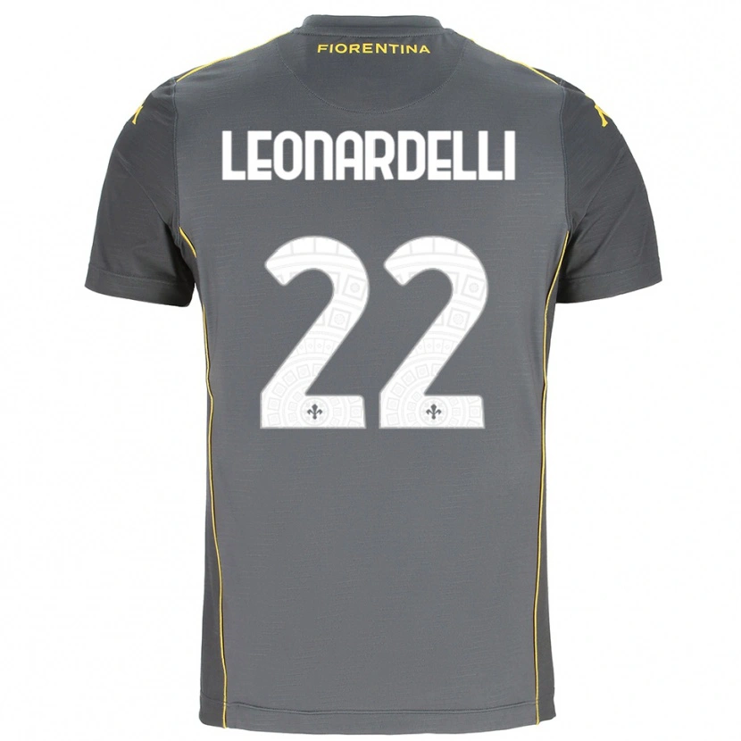 Danxen Hombre Camiseta Pietro Leonardelli #22 Gris Oscuro Amarillo Portero Equipación 2025/26 La Camisa