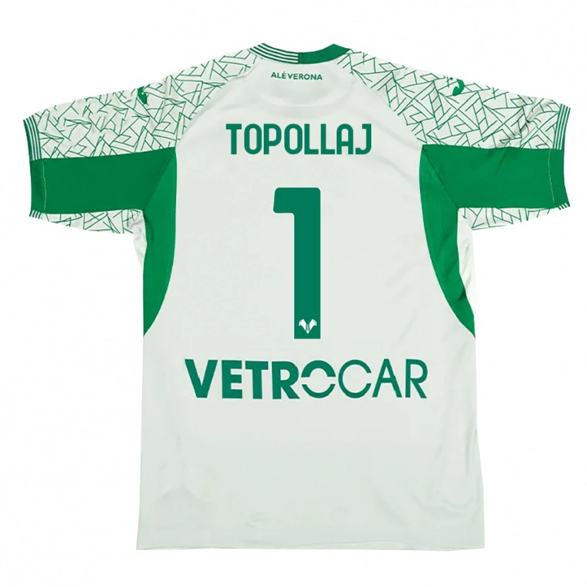 Danxen Hombre Camiseta Mark Topollaj #1 Verde Rojo Portero Equipación 2025/26 La Camisa