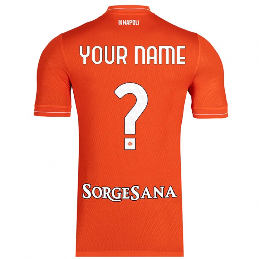 Danxen Hombre Camiseta SSC Napoli Naranja Rojo Blanco Portero Equipación 2025/26 La Camisa