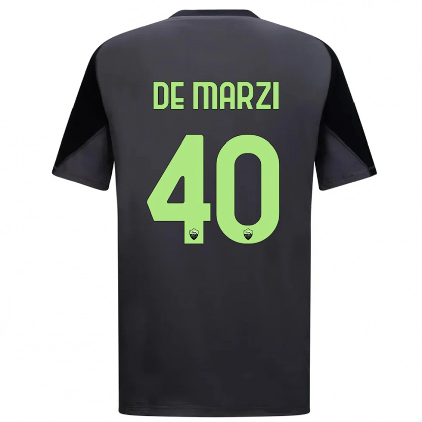 Danxen Hombre Camiseta Giorgio De Marzi #40 Negro Verde Claro Portero Equipación 2025/26 La Camisa