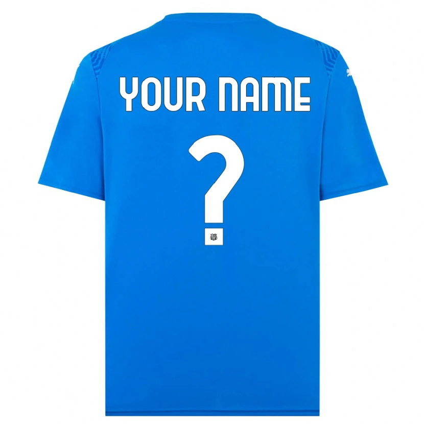 Danxen Hombre Camiseta US Sassuolo Azul Blanco Portero Equipación 2025/26 La Camisa