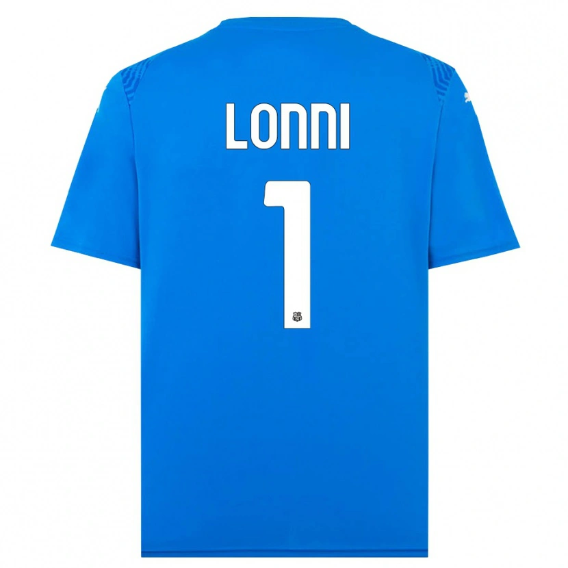 Danxen Hombre Camiseta Lia Lonni #1 Azul Blanco Portero Equipación 2025/26 La Camisa