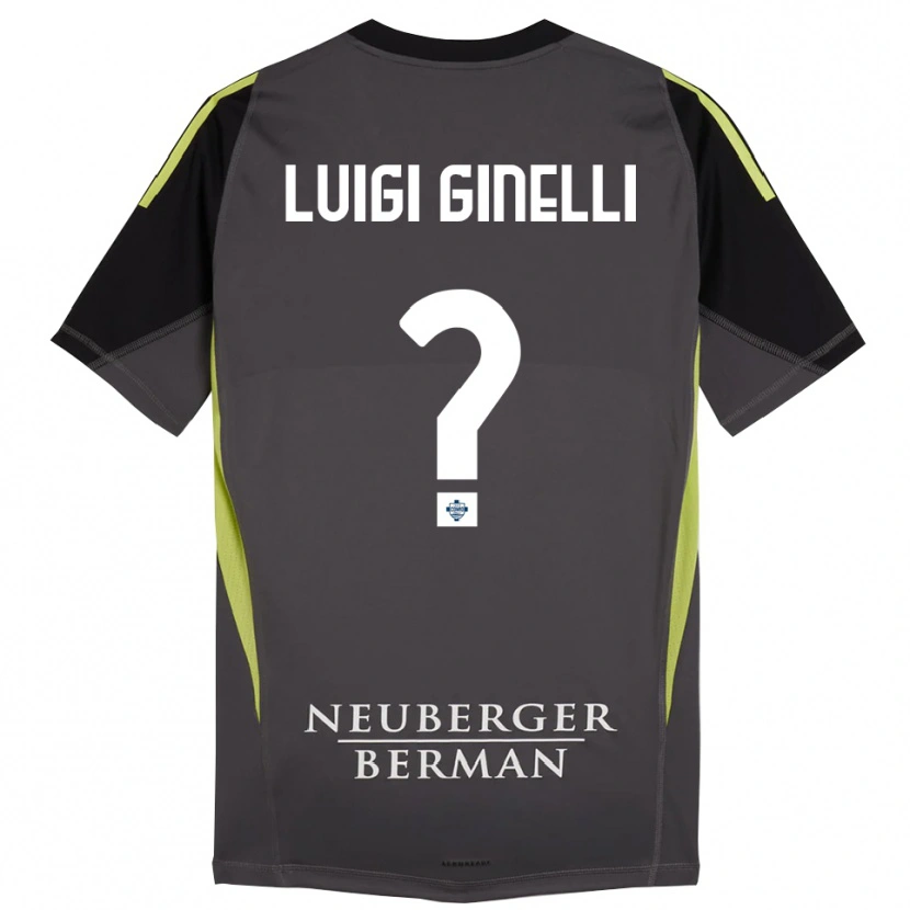 Danxen Hombre Camiseta Lorenzo Luigi Ginelli #0 Negro Verde Claro Portero Equipación 2025/26 La Camisa