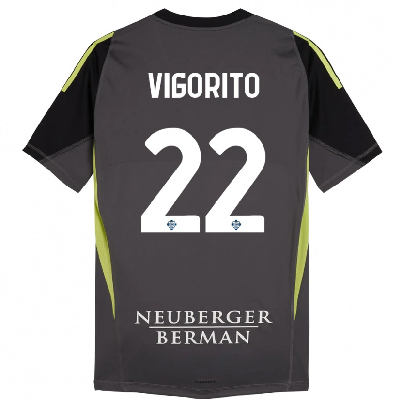 Danxen Hombre Camiseta Mauro Vigorito #22 Negro Verde Claro Portero Equipación 2025/26 La Camisa