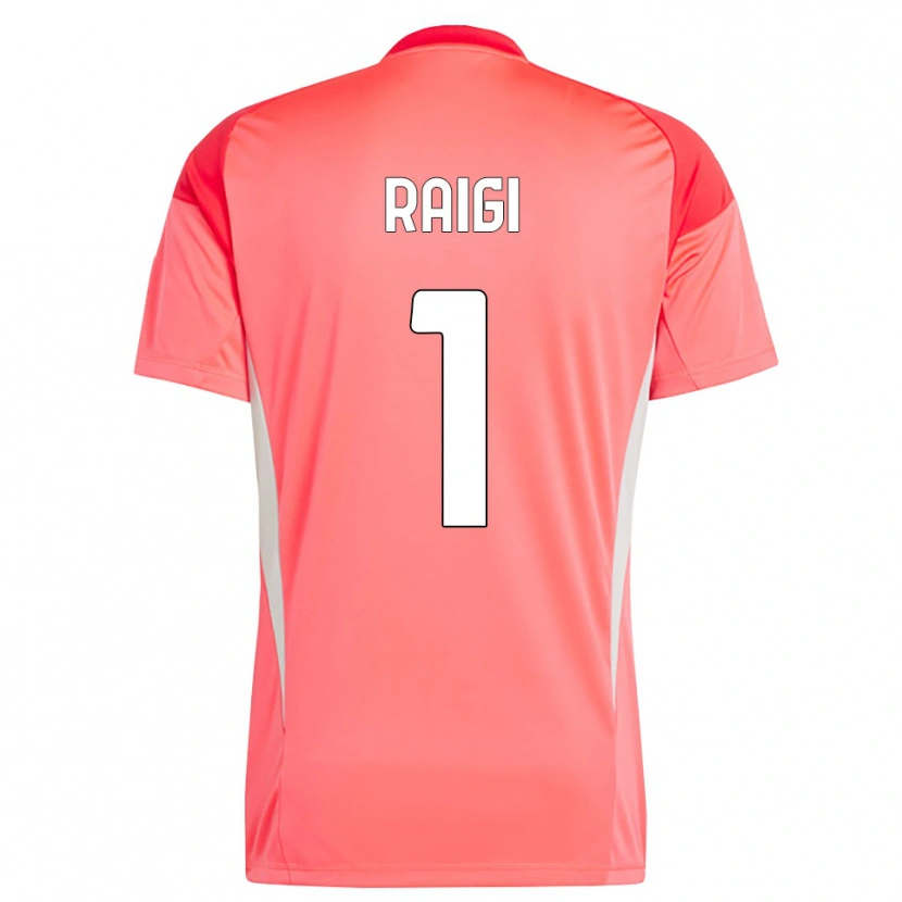 Danxen Hombre Camiseta Francesco Raigi #1 Rojo Blanco Portero Equipación 2025/26 La Camisa