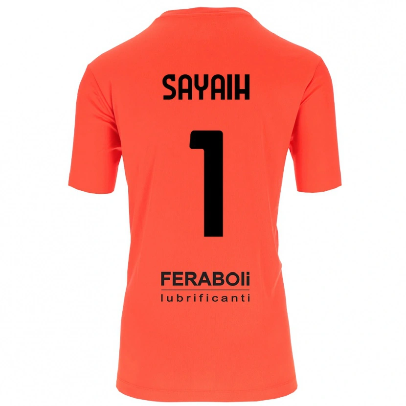 Danxen Hombre Camiseta Ilyas Sayaih #1 Naranja Rojo Negro Portero Equipación 2025/26 La Camisa
