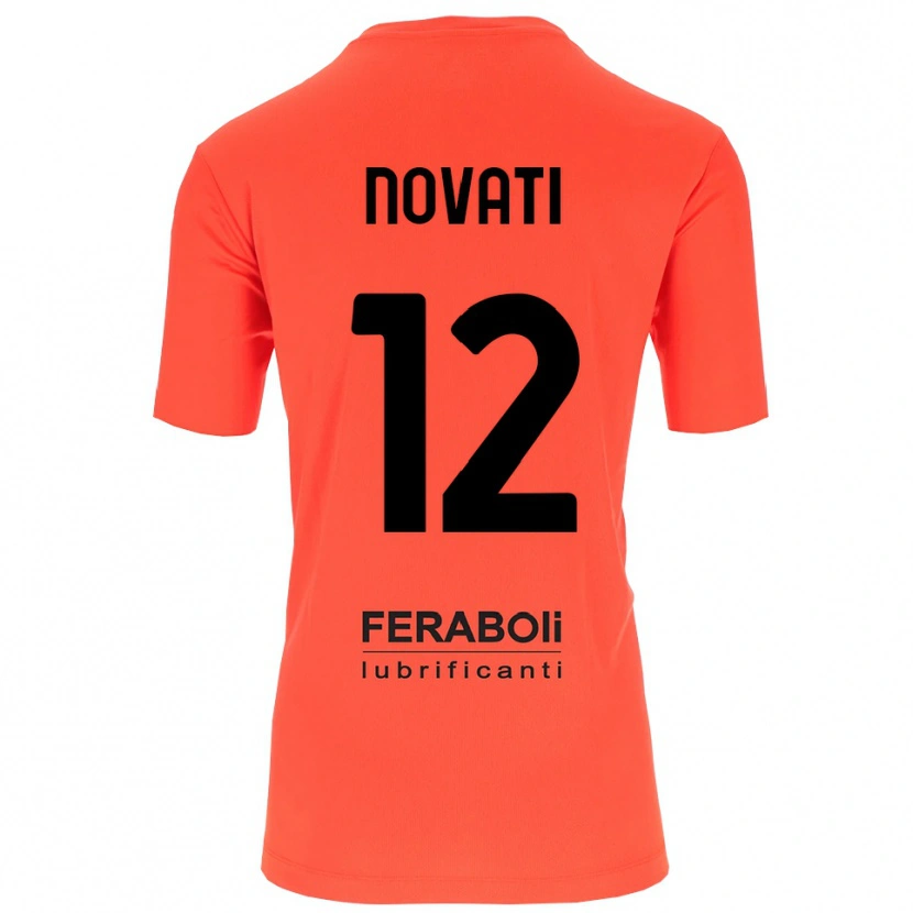 Danxen Hombre Camiseta Lorenzo Novati #12 Naranja Rojo Negro Portero Equipación 2025/26 La Camisa