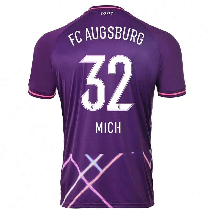 Danxen Hombre Camiseta Fabian Mich #32 Púrpura Rosa Portero Equipación 2025/26 La Camisa