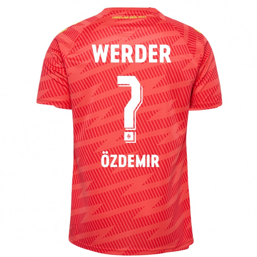 Danxen Hombre Camiseta Sinem Özdemir #0 Rojo Amarillo Portero Equipación 2025/26 La Camisa