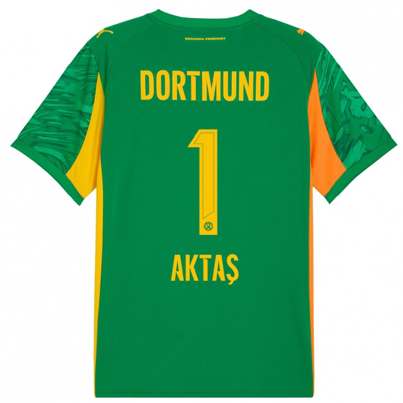 Danxen Hombre Camiseta Yılmaz Aktaş #1 Verde Naranja Portero Equipación 2025/26 La Camisa