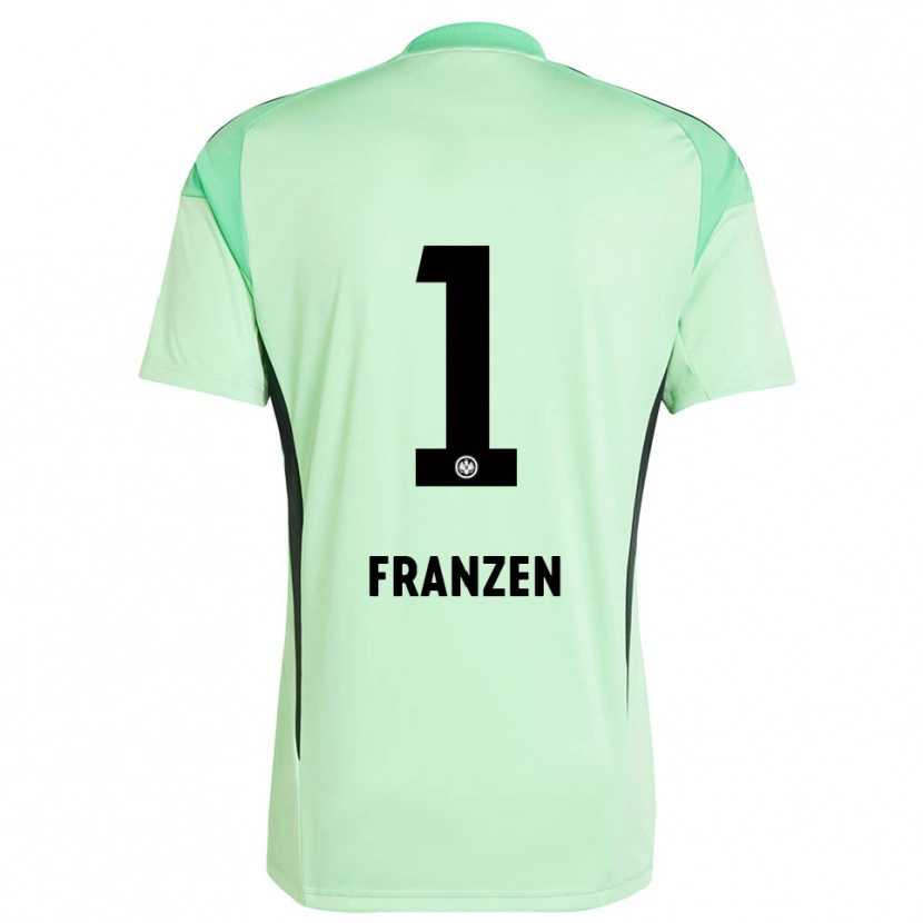 Danxen Hombre Camiseta Marlon Franzen #1 Verde Claro Negro Portero Equipación 2025/26 La Camisa