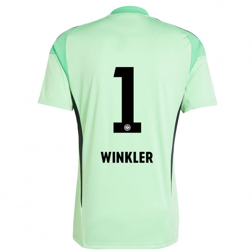 Danxen Hombre Camiseta Sophia Winkler #1 Verde Claro Negro Portero Equipación 2025/26 La Camisa