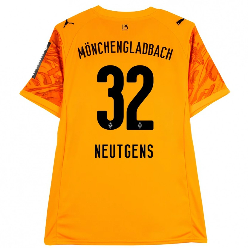Danxen Hombre Camiseta Maximilian Neutgens #32 Naranja Amarillo Negro Portero Equipación 2025/26 La Camisa