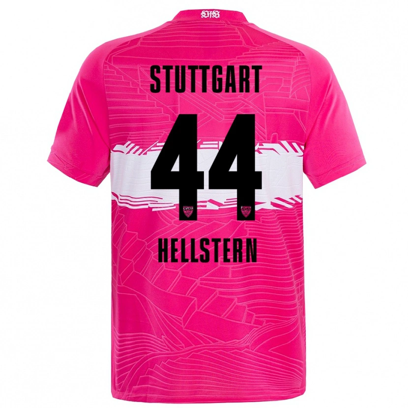 Danxen Hombre Camiseta Florian Hellstern #44 Rosa Profundo Negro Portero Equipación 2025/26 La Camisa