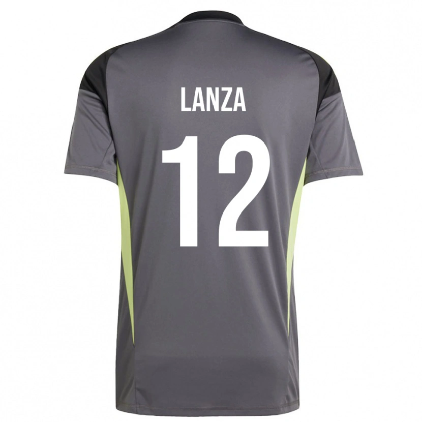Danxen Hombre Camiseta Cesare Lanza #12 Gris Tenue Portero Equipación 2025/26 La Camisa