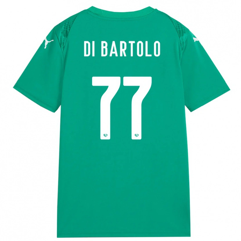 Danxen Hombre Camiseta Francesco Di Bartolo #77 Verde Mar Blanco Portero Equipación 2025/26 La Camisa