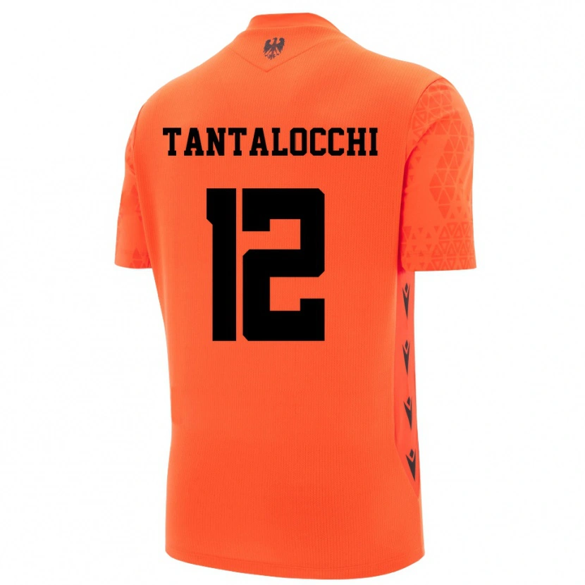 Danxen Hombre Camiseta Elia Tantalocchi #12 Naranja Oscuro Negro Portero Equipación 2025/26 La Camisa