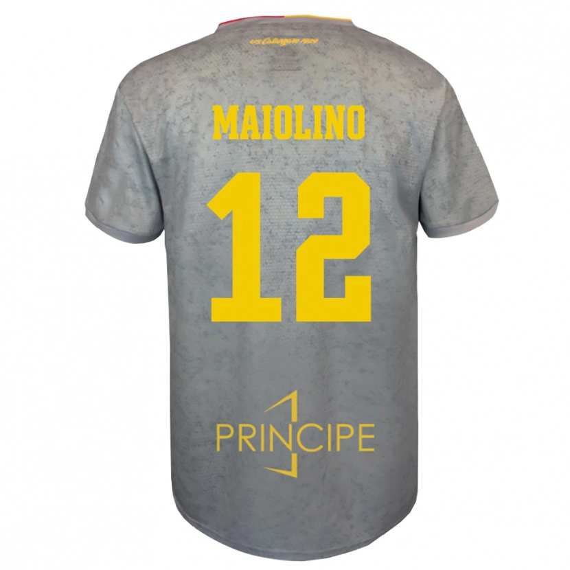 Danxen Hombre Camiseta Alex Maiolino #12 Plata Marrón Arena Portero Equipación 2025/26 La Camisa