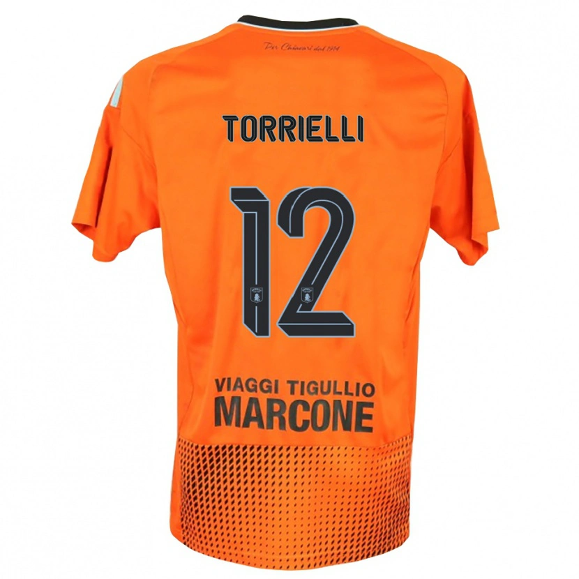 Danxen Hombre Camiseta Edoardo Torrielli #12 Naranja Oscuro Azul Portero Equipación 2025/26 La Camisa