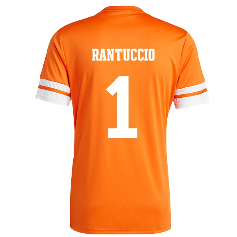 Danxen Hombre Camiseta Carmelo Rantuccio #1 Naranja Blanco Portero Equipación 2025/26 La Camisa