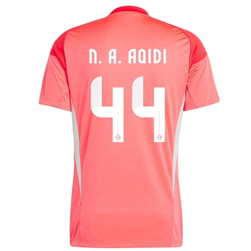 Danxen Hombre Camiseta Nawaf Al-Aqidi #44 Naranja Rojo Amarillo Portero Equipación 2025/26 La Camisa